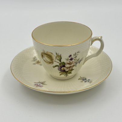 Пара чайная с цветочным декором, Royal Copenhagen