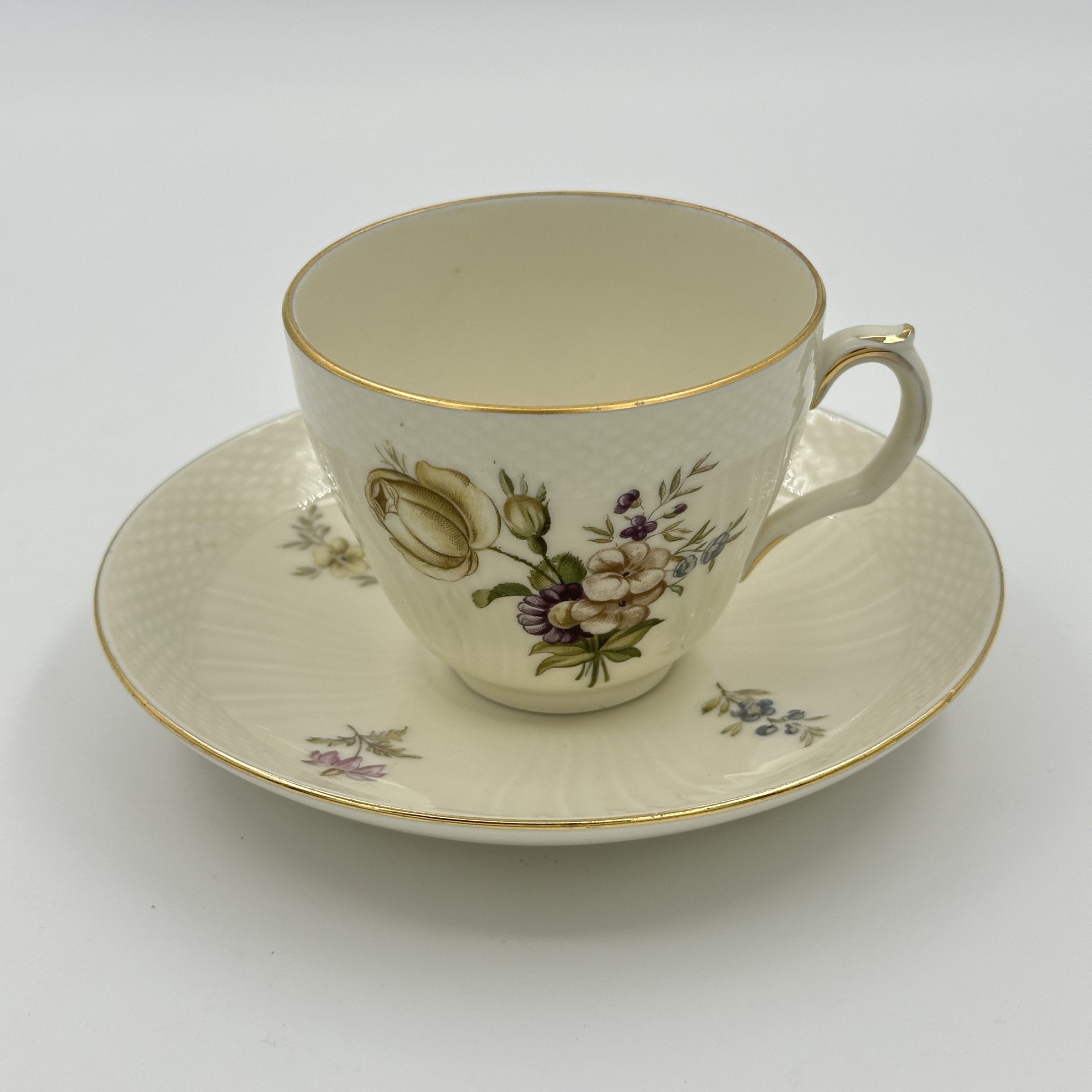 Пара чайная с цветочным декором, Royal Copenhagen