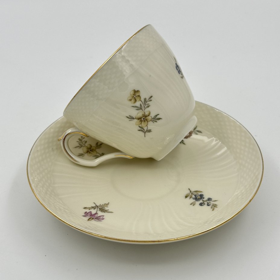 Пара чайная с цветочным декором, Royal Copenhagen
