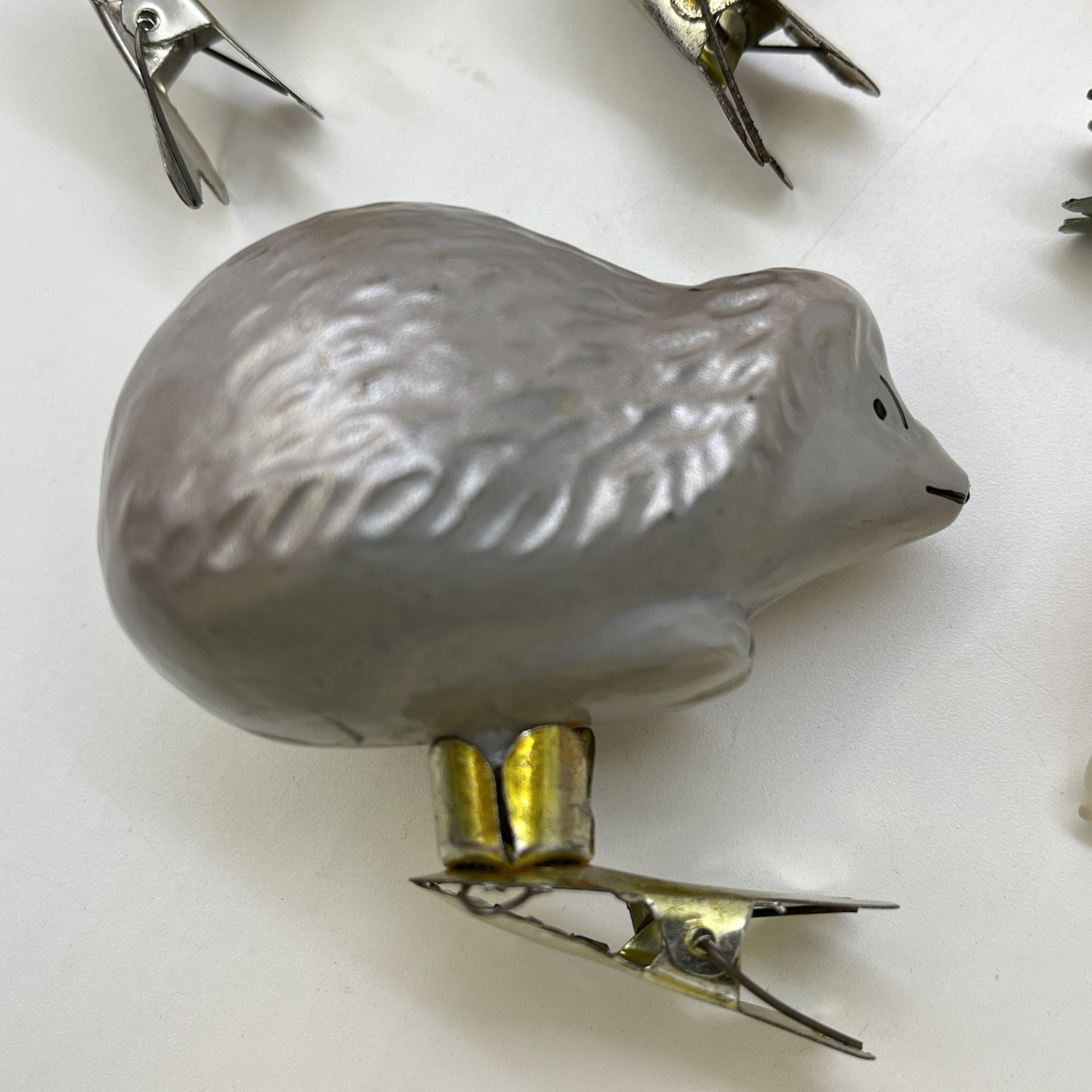 Набор ёлочных игрушек различных форм и расцветок (6 шт.), стекло, краска, металл, СССР, 1960-1980 гг.