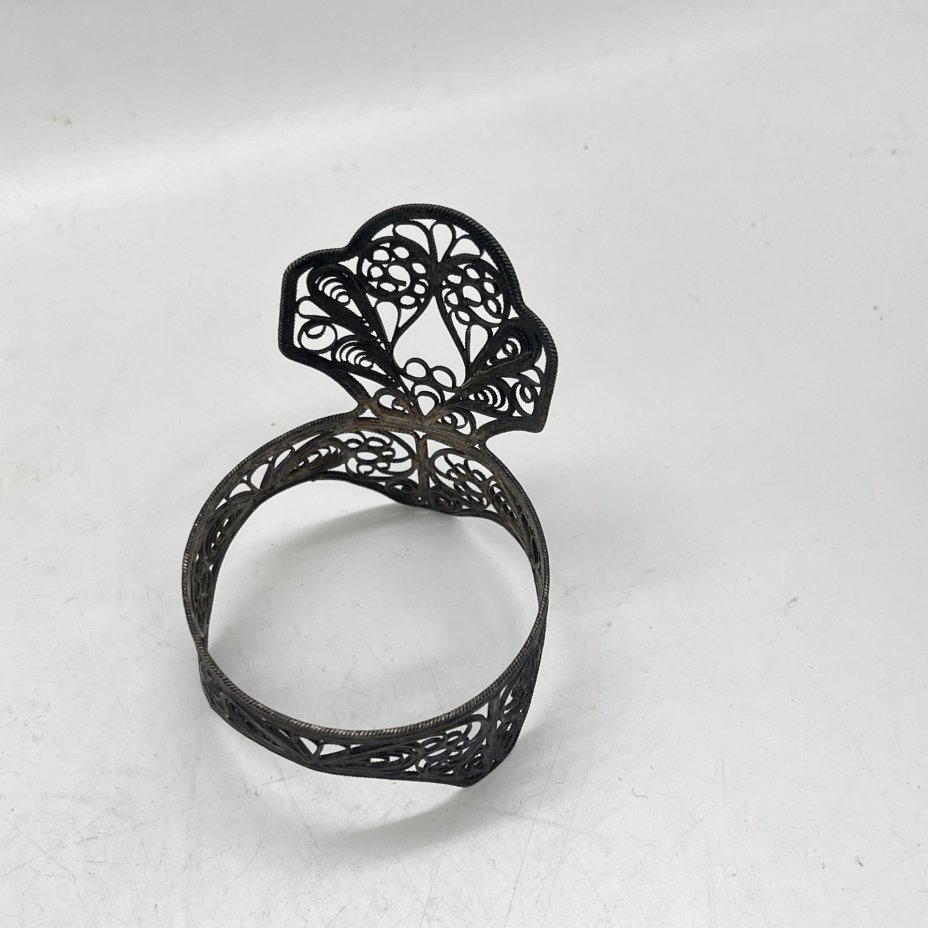 Оплетка для солонки в технике ажурная скань, металл, ажурная скань, СССР, 1960-1980 гг.