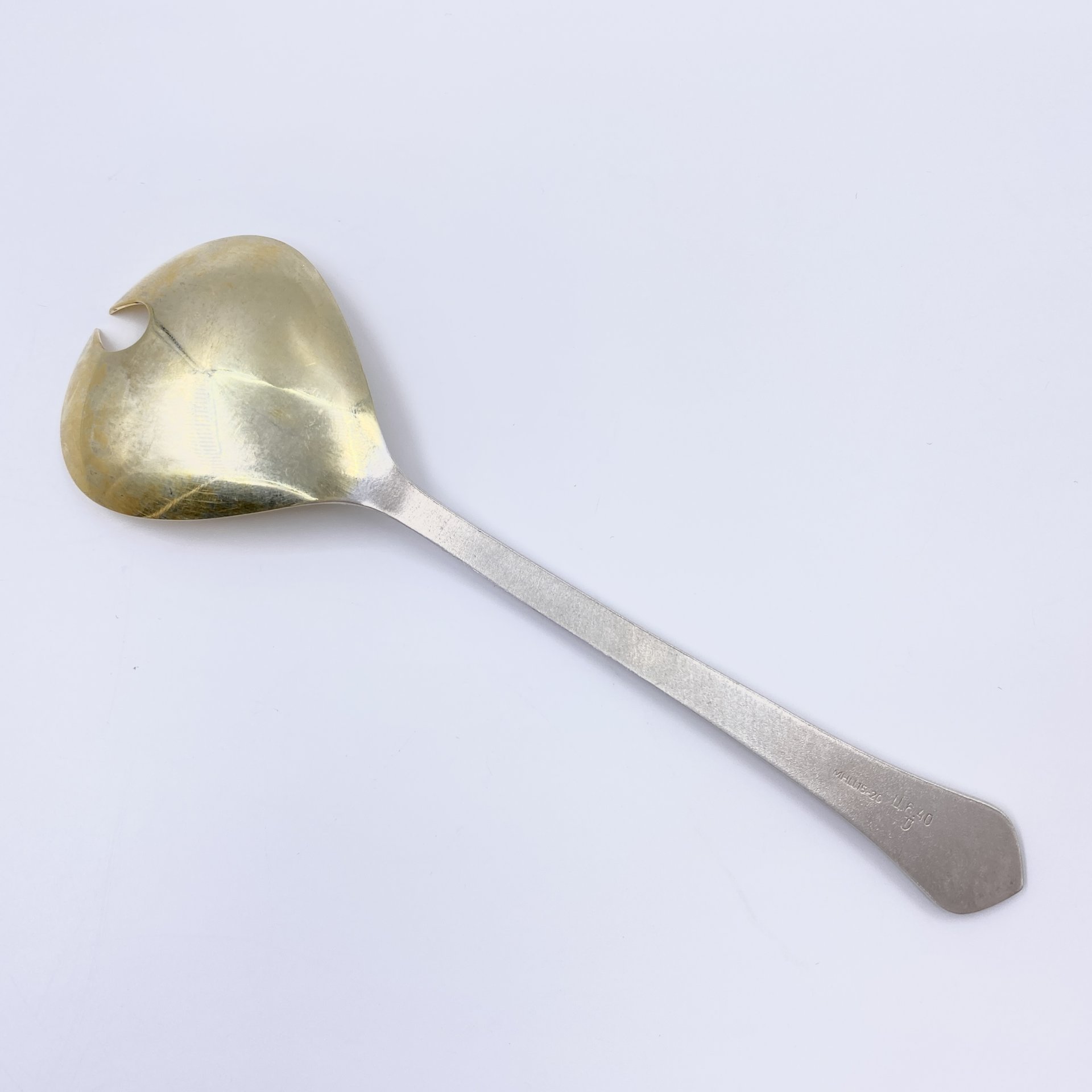 Ложка сервировочная (для варенья), украшенная геометрическим декором, Таллинский ювелирный завод