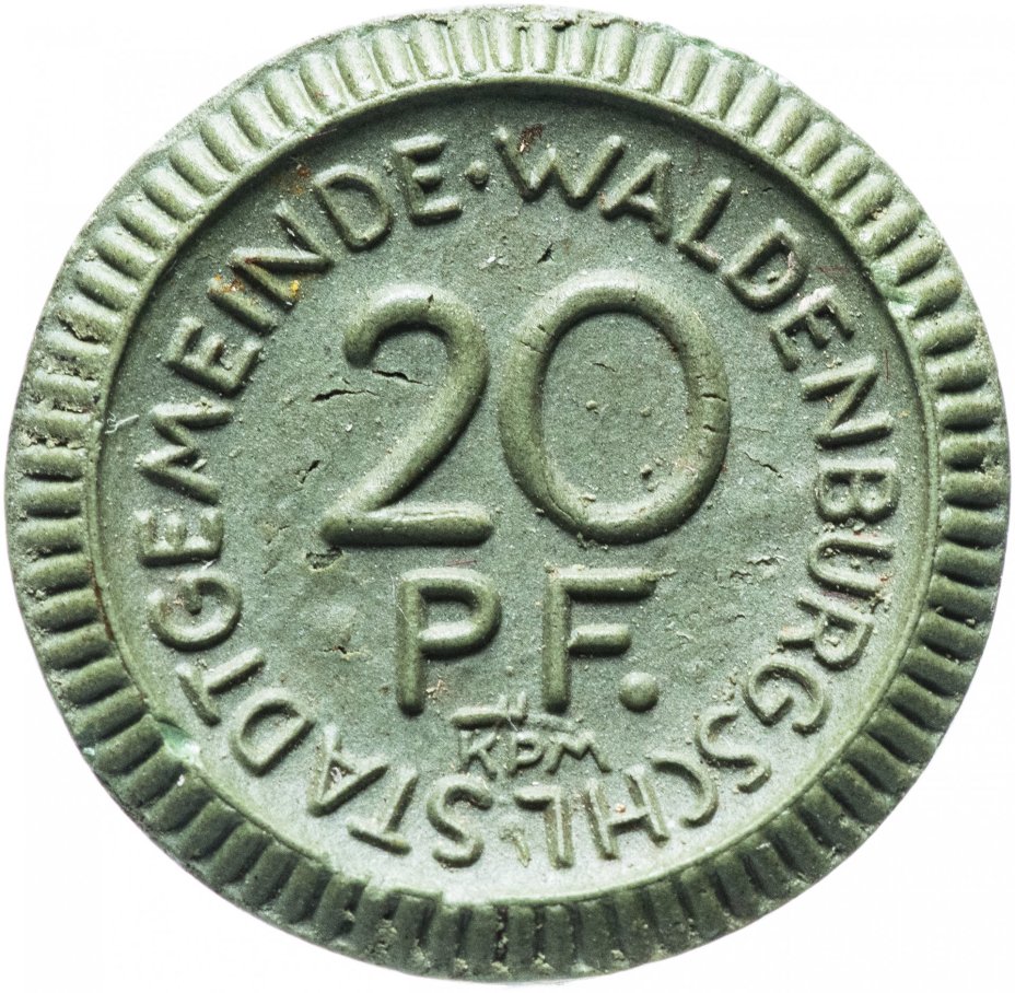 Нотгельд Германия (Вальденбург) 20 пфеннигов 1921