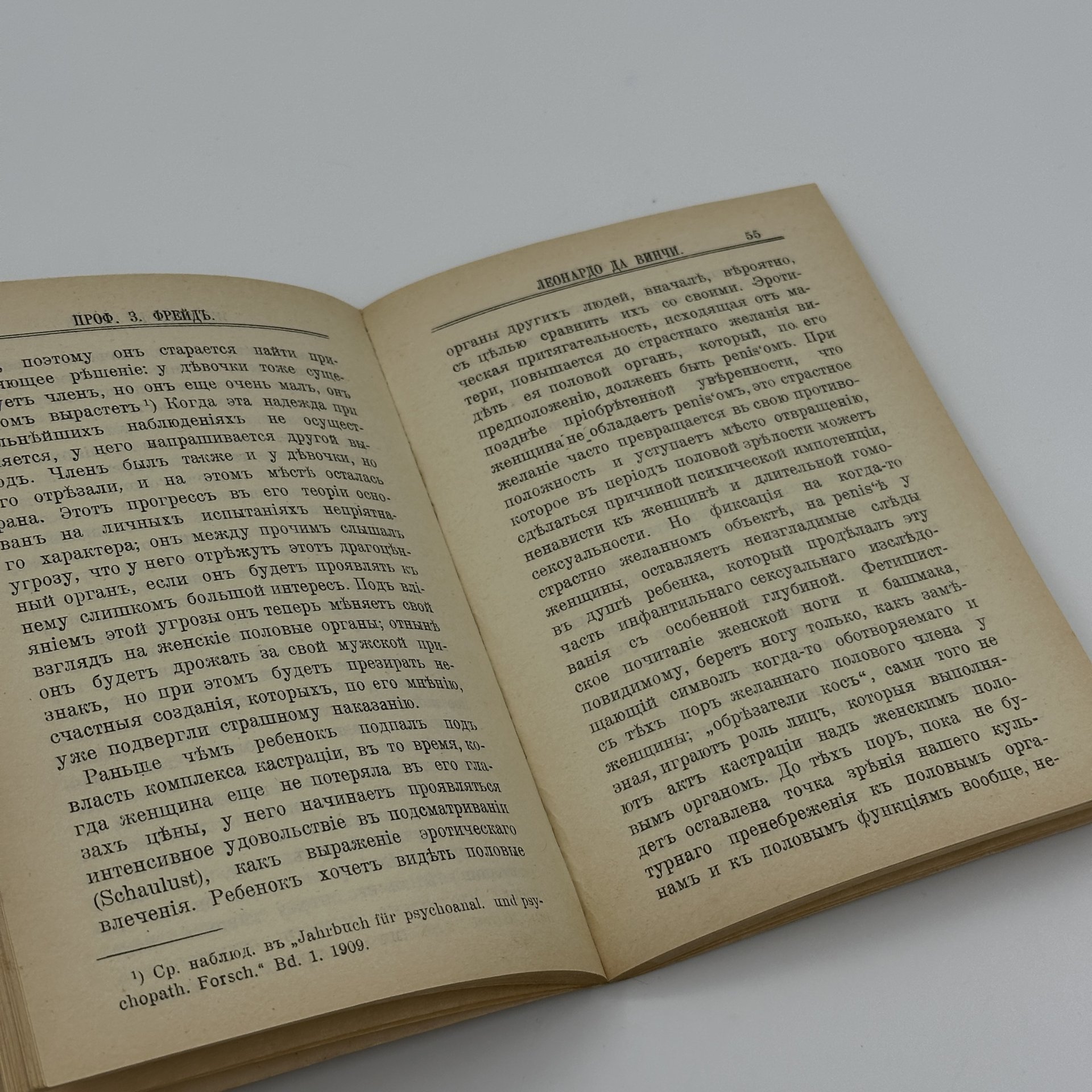 Книга Зигмунд Фрейд "Леонардо да Винчи", репринтное воспроизведение издания 1912 года, Издательство «Аврора»