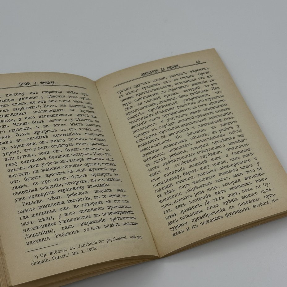 Книга Зигмунд Фрейд "Леонардо да Винчи", репринтное воспроизведение издания 1912 года, Издательство «Аврора»