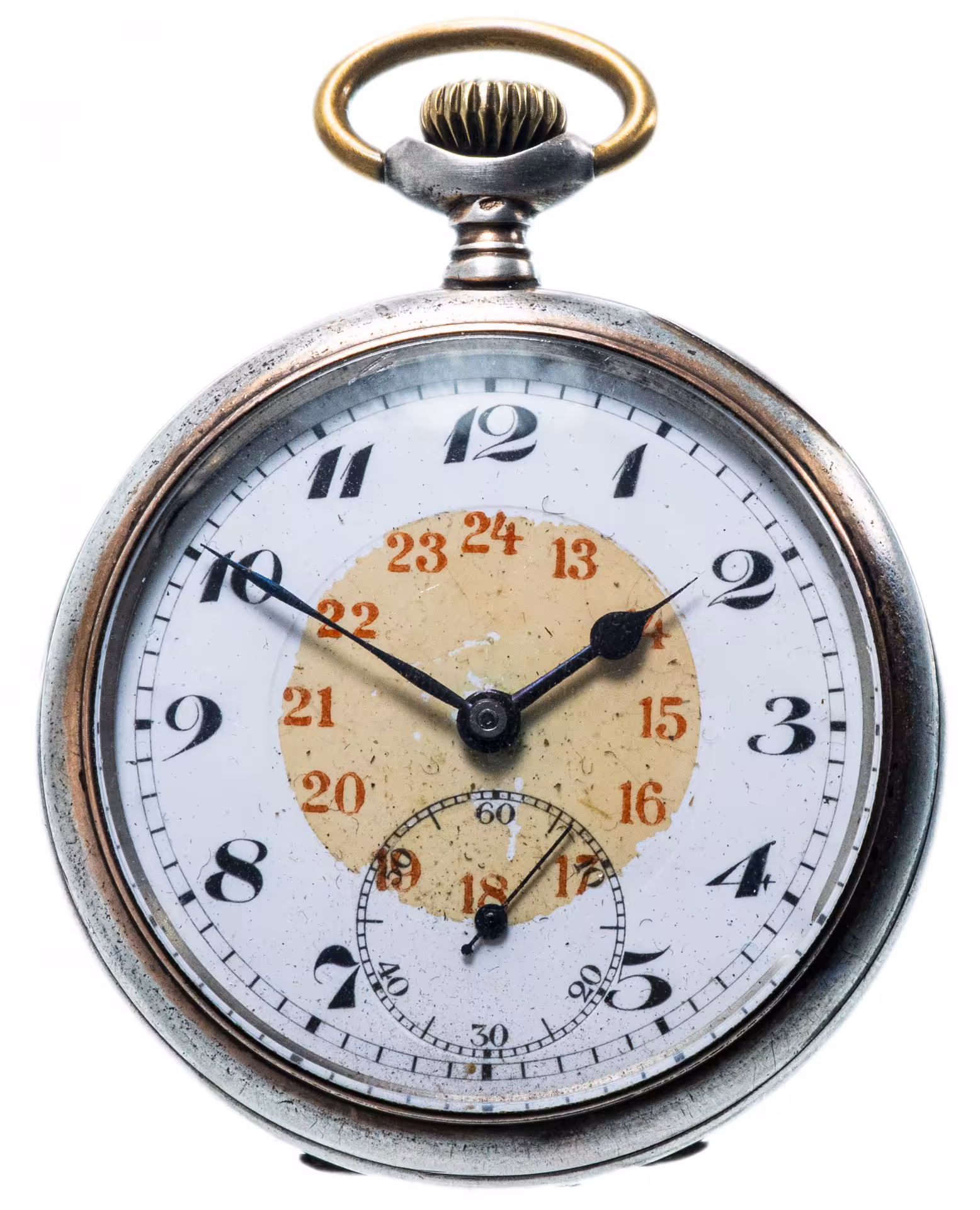 Часы карманные, серебро 800 пр., фирма "Simon PWC", Швейцария, 1950-1970 гг.