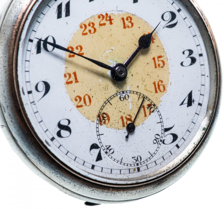 Часы карманные, серебро 800 пр., фирма "Simon PWC", Швейцария, 1950-1970 гг.