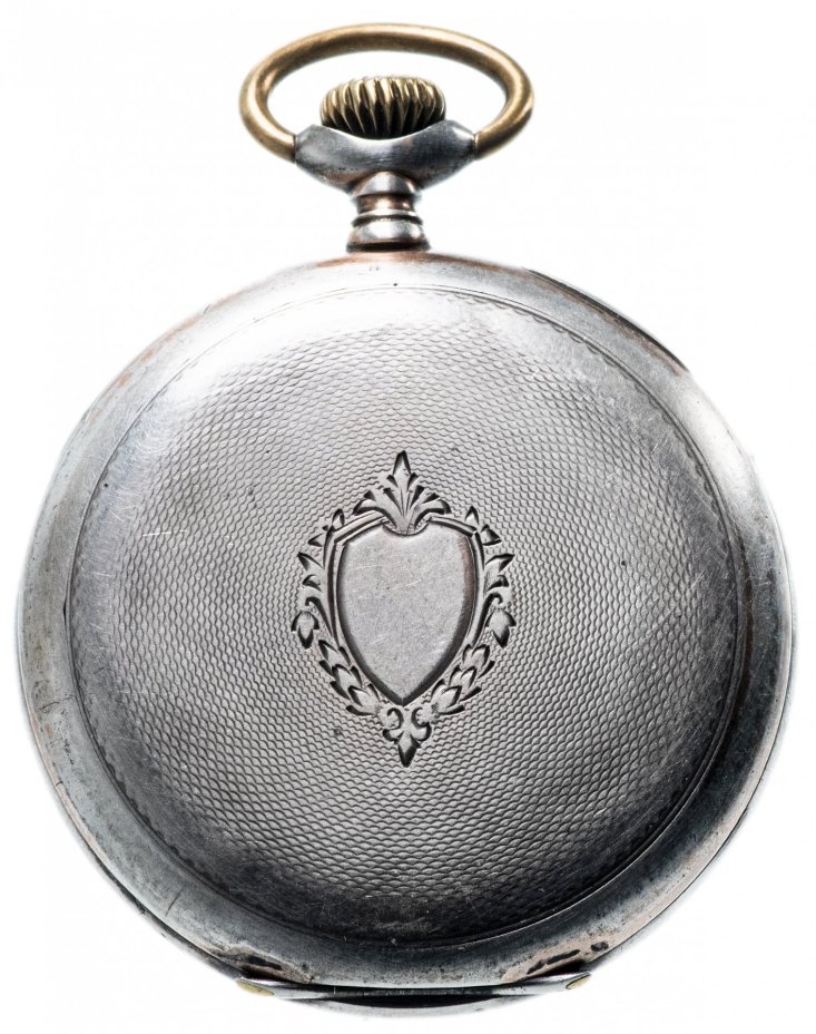 Часы карманные, серебро 800 пр., фирма "Simon PWC", Швейцария, 1950-1970 гг.