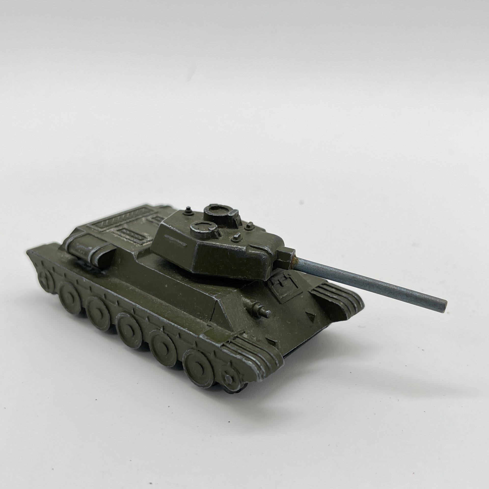 Масштабная модель "Танк Т-34" из серии "Военная техника", металл, пластик, Тульский патронный завод (ТПЗ), СССР, 1970-1990 гг.