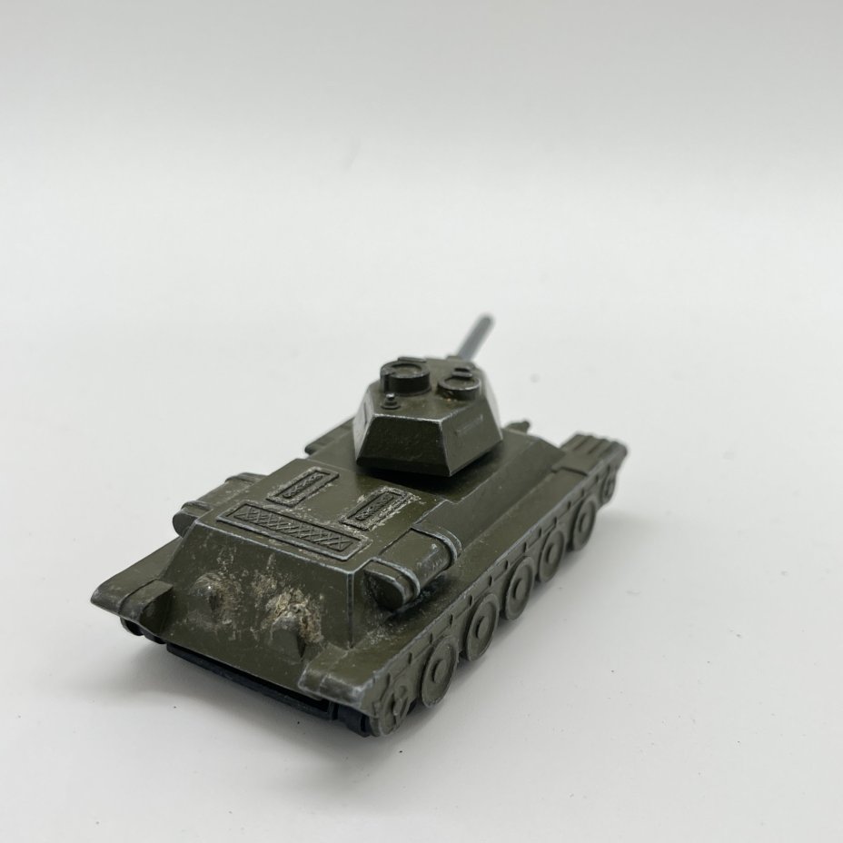 Масштабная модель "Танк Т-34" из серии "Военная техника", металл, пластик, Тульский патронный завод (ТПЗ), СССР, 1970-1990 гг.