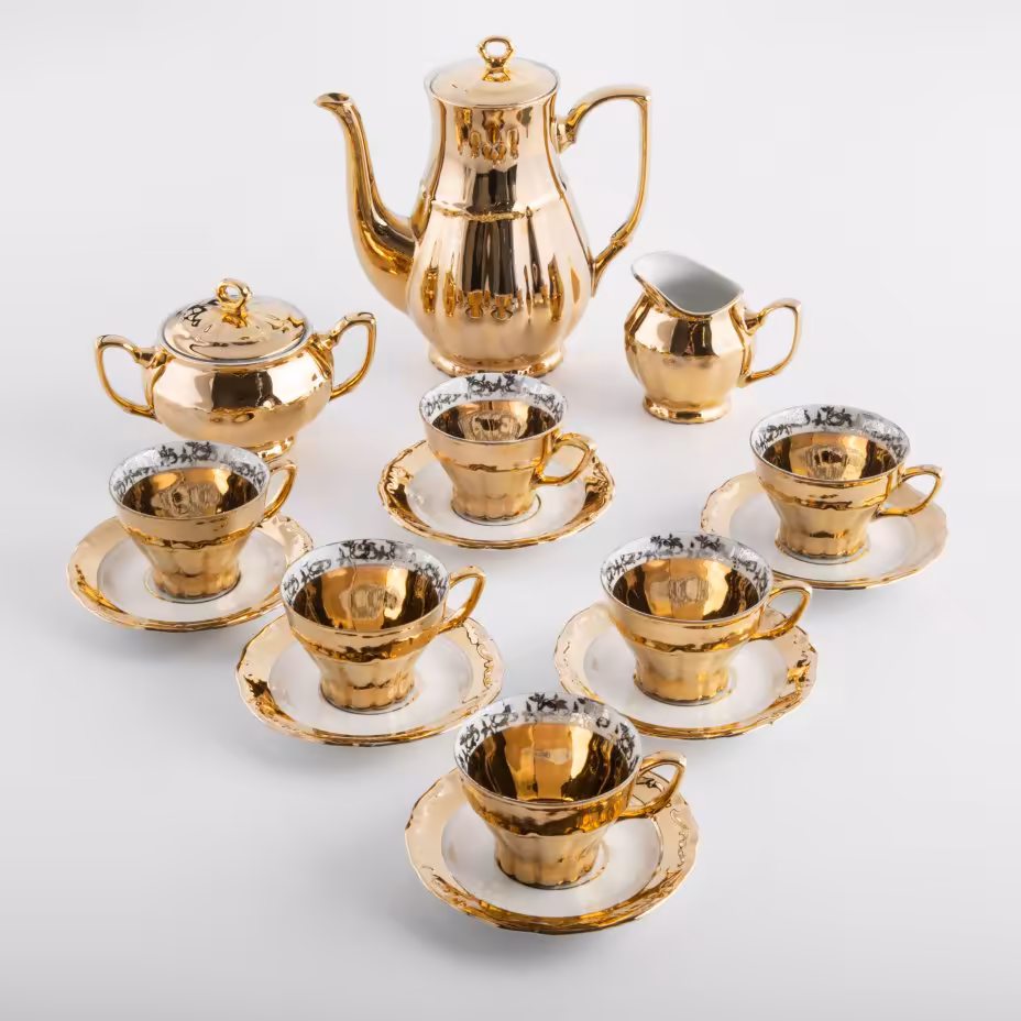 Сервиз кофейный на 6 персон (15 предметов), Porcelana Bogucice