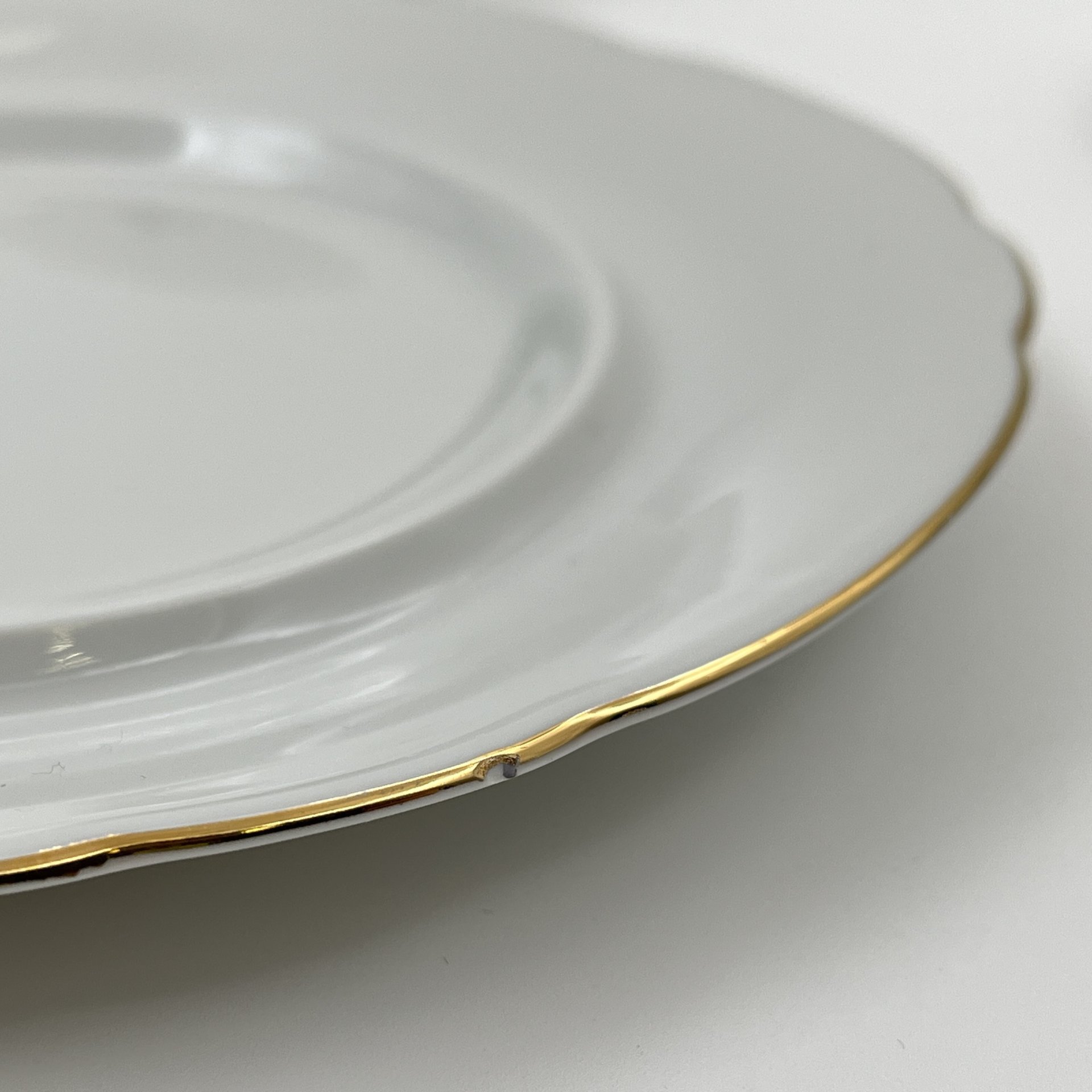 Набор сервировочный "Желтая роза" (8 предметов), фарфор, деколь, золочение, Kahla, ГДР, 1970-1980 гг.