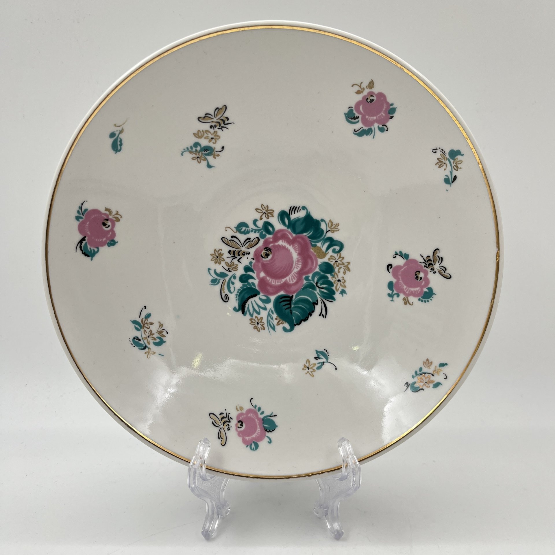 Сервиз чайный "Золотая пчелка" на 5 персон (19 предметов), автор рисунка Фирсова Е.Г., автор формы "Ангара" Яковлева С.Е.