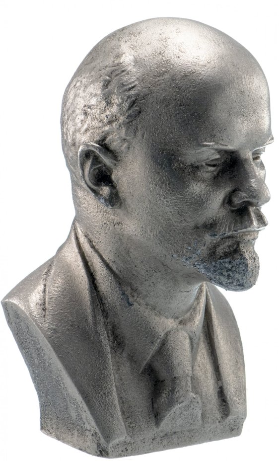 Бюст "Владимир Ильич Ленин", силумин, литье, скульптор Б.А.Петров, СССР, 1970-1980 гг.
