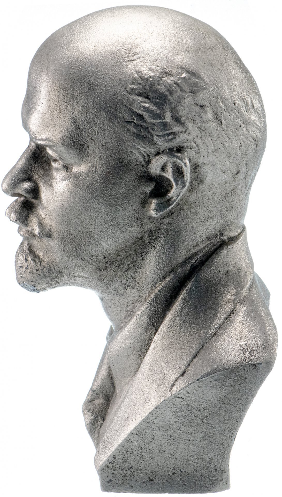 Бюст "Владимир Ильич Ленин", силумин, литье, скульптор Б.А.Петров, СССР, 1970-1980 гг.