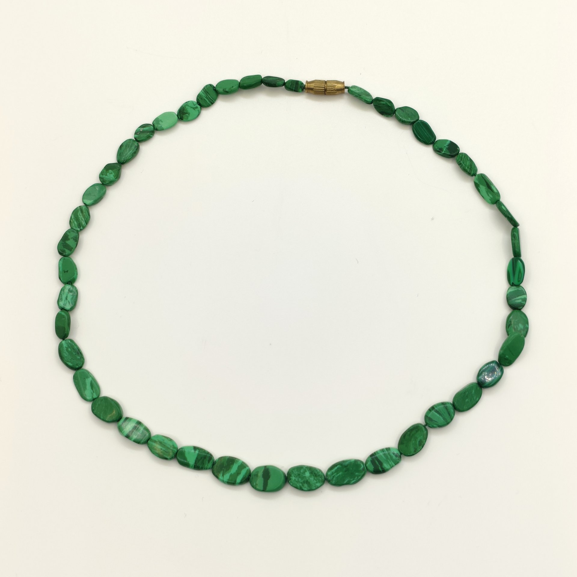 Бусы из бусин под малахит, металл, композитный материал, СССР, 1970-1990 гг.