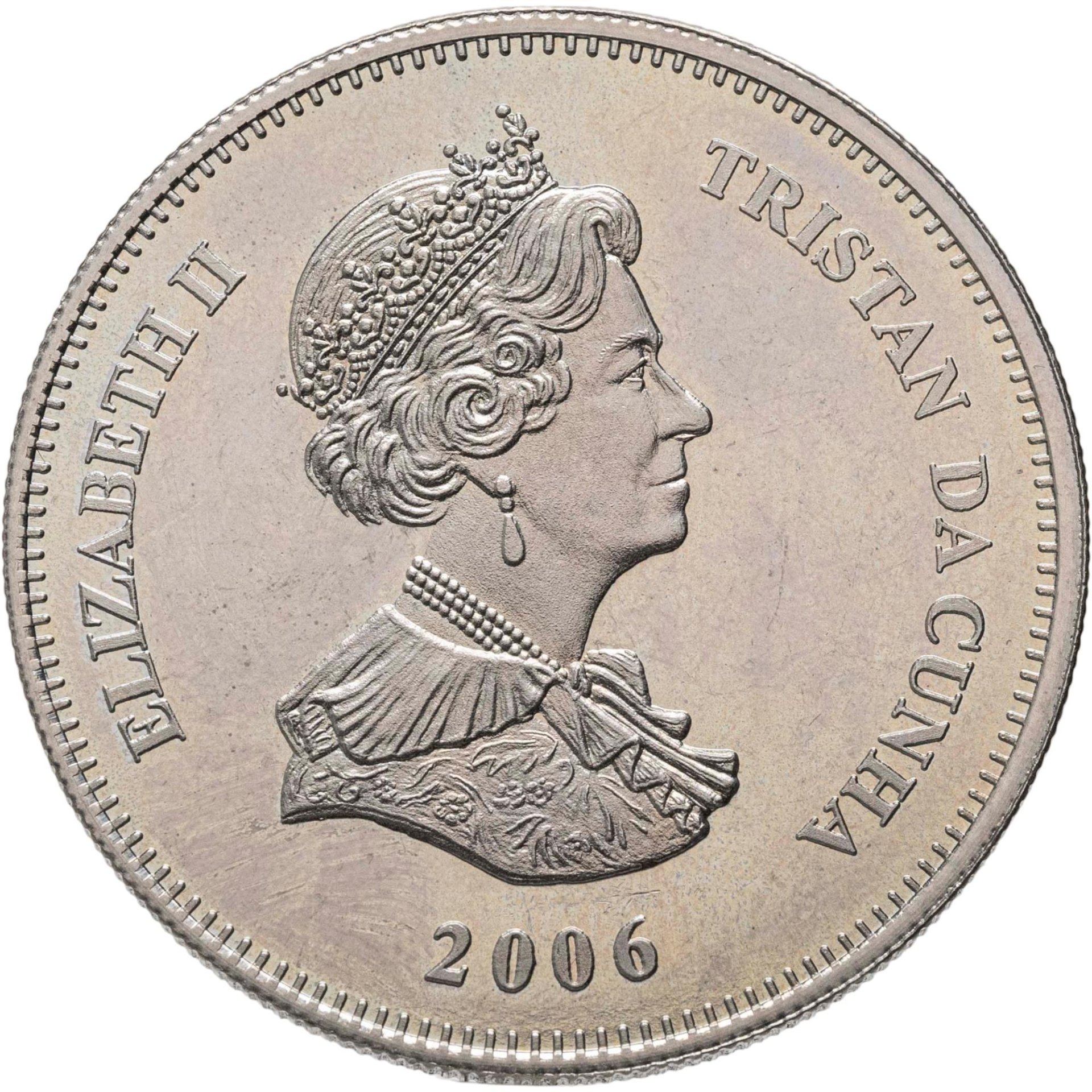 Тристан-да-Кунья 1 крона (crown) 2006 Корабли-приватиры Южной Атлантики - "Pride of Baltimore"