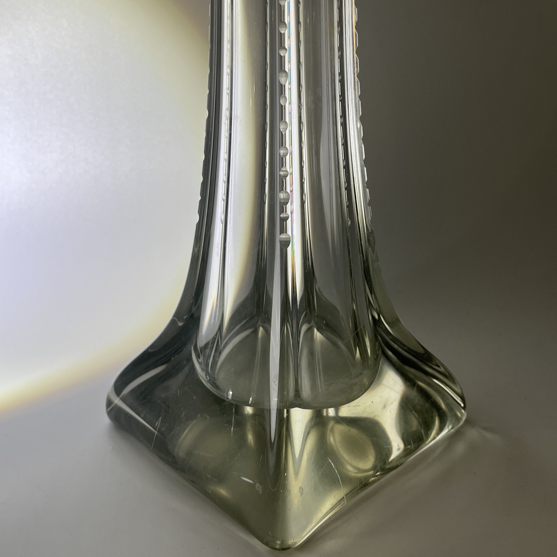 Ваза "Берц", стекло, гранение, СССР, 1950-1970 гг.