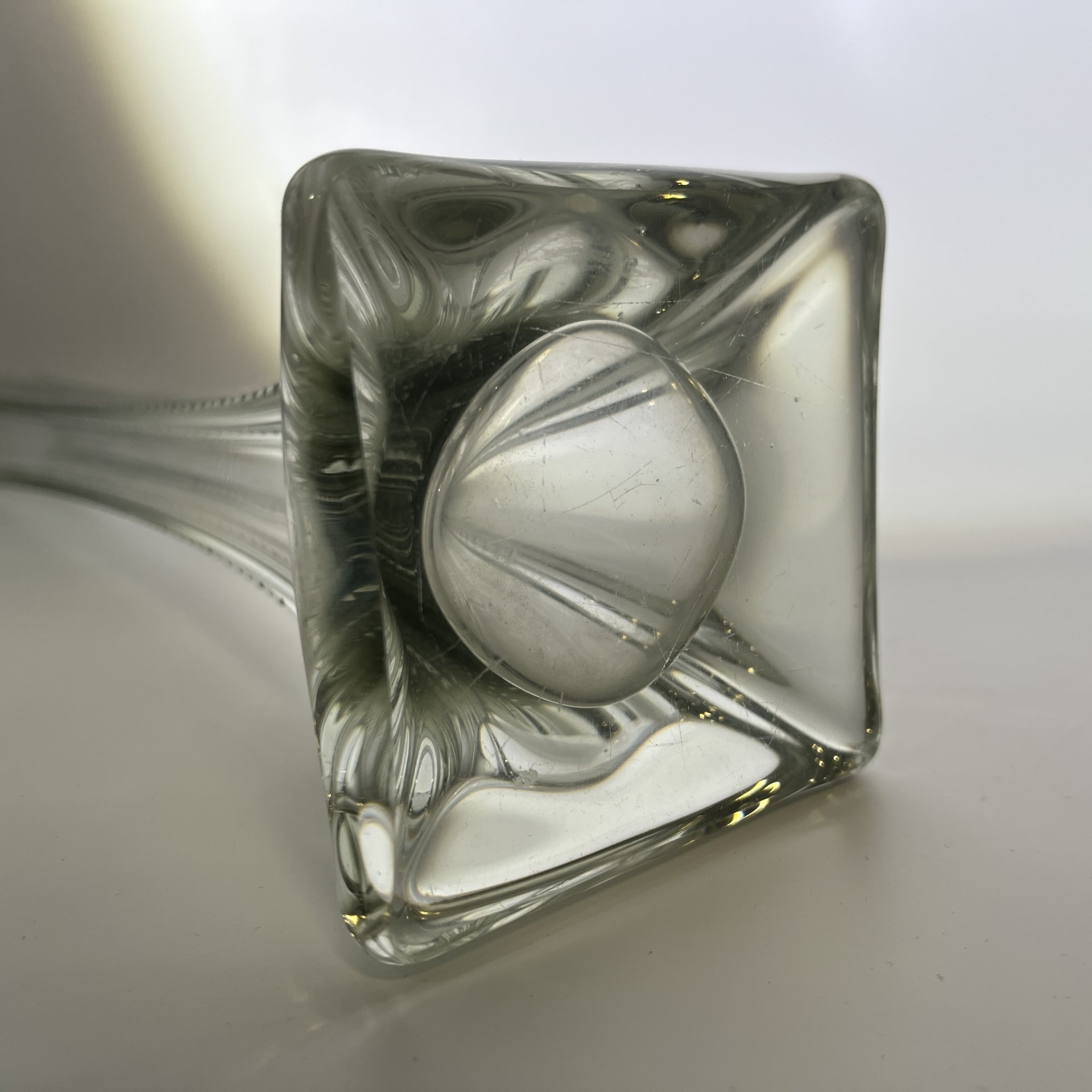 Ваза "Берц", стекло, гранение, СССР, 1950-1970 гг.