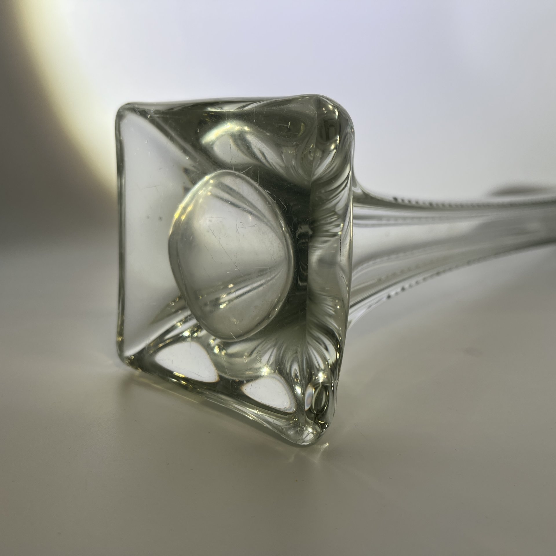 Ваза "Берц", стекло, гранение, СССР, 1950-1970 гг.