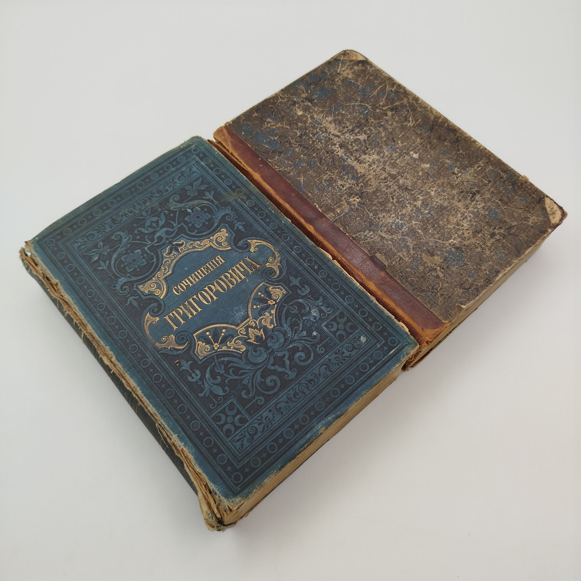 Григорович Д.В. "Полное собрание сочинений", т. 1, 5, бумага, печать, кожа, Издание А.Ф. Маркса, Российская империя, 1896 г., Издание А.Ф. Маркса