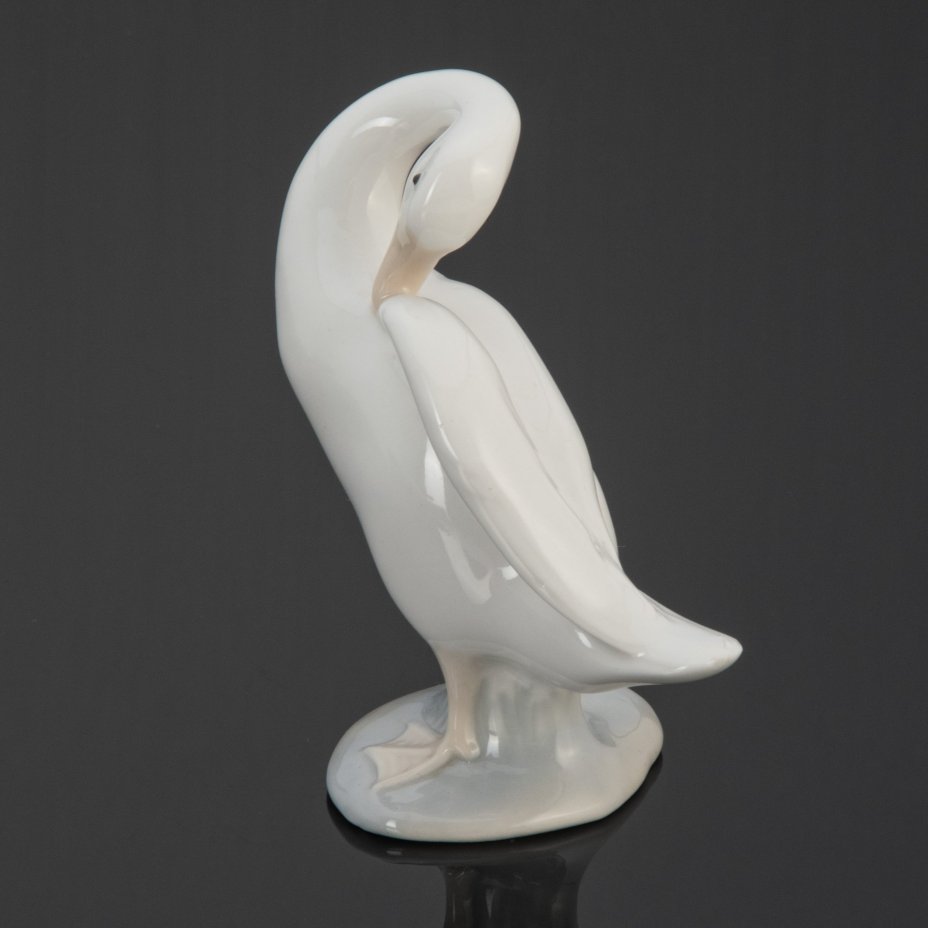 Статуэтка "Гусь, чистящий перья", Lladro