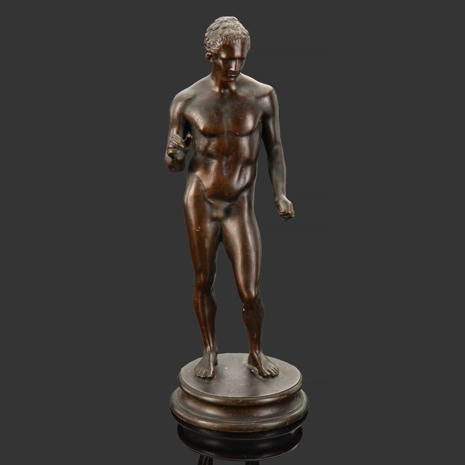 Скульптура "Античный юноша", бронза, литье, Европа, 1960-1990 гг.