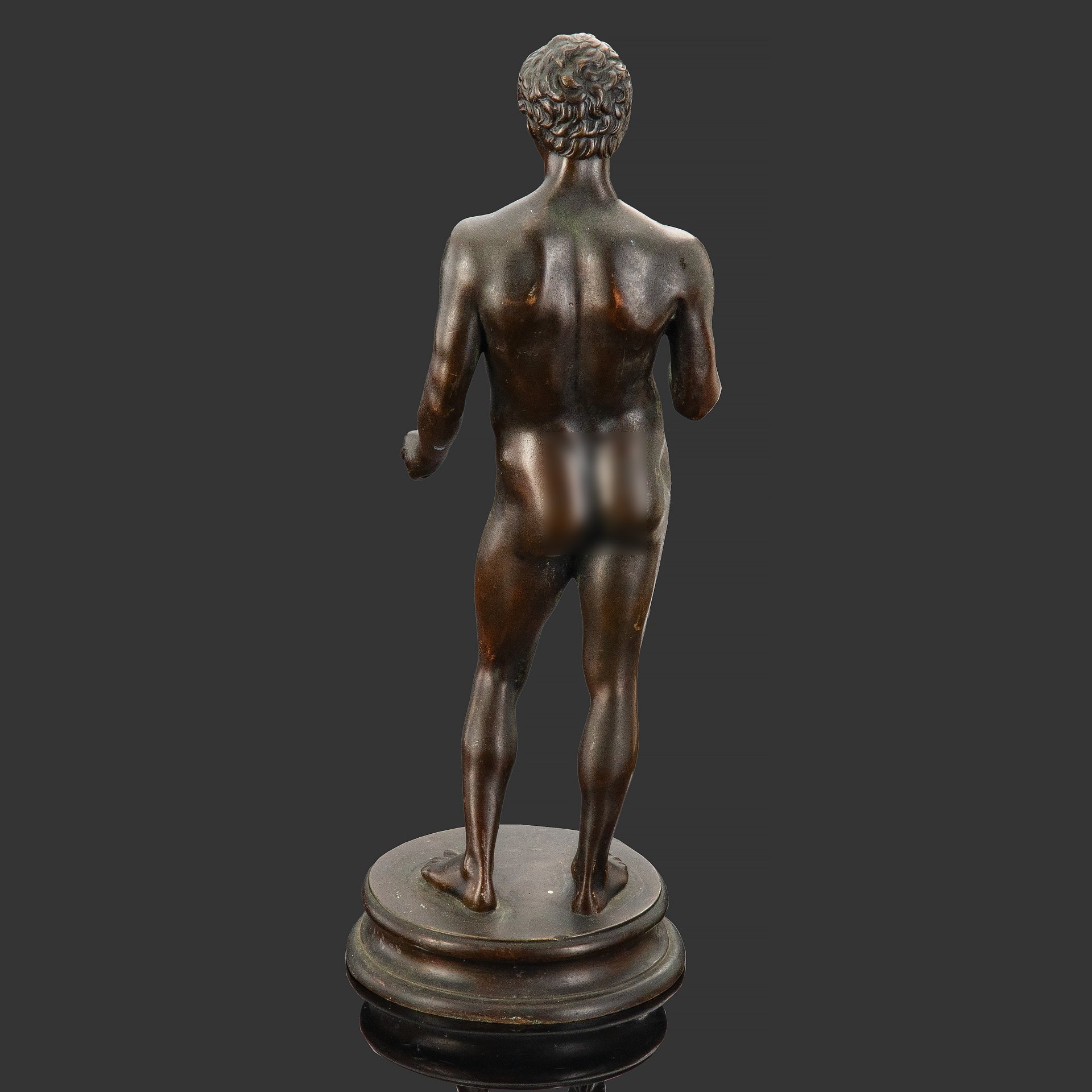 Скульптура "Античный юноша", бронза, литье, Европа, 1960-1990 гг.