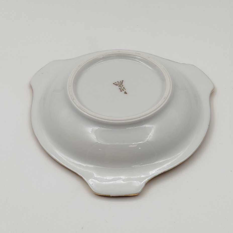 Пепельница "Смольный институт", Friedrich Eger & Co. KG, фарфор, деколь, крытье, золочение, ГДР, 1967 г.