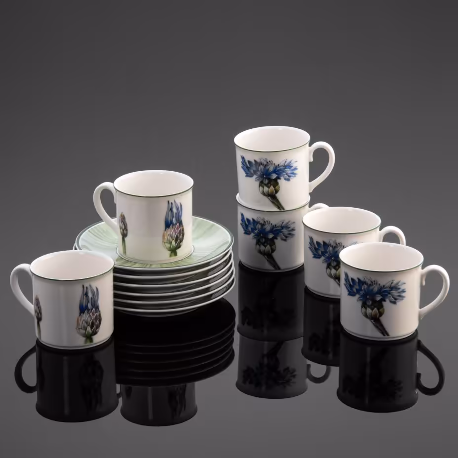 Набор из 6 кофейных пар из коллекции FLORA Country Collection (Bleuet), Villeroy & Boch