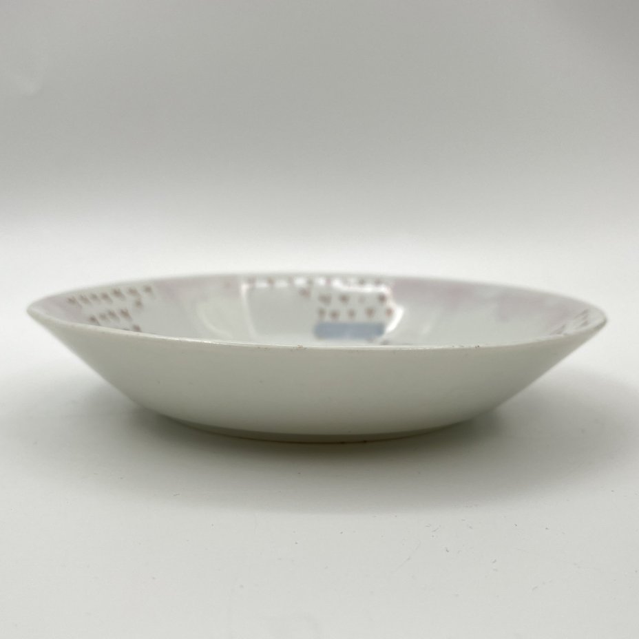 Блюдце, фарфор, роспись, Товарищество М.С. Кузнецова, Российская империя, 1889-1917 гг.