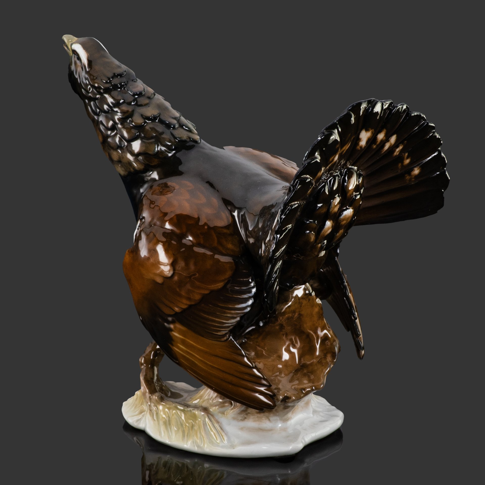 Статуэтка "Глухарь", модель №1695/1, скульптор Heidenreich Fritz, фарфор, роспись, Rosenthal (Розенталь), Германия, 1943 г.