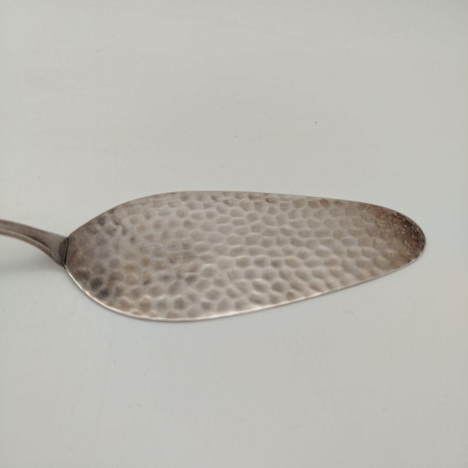 Лопатка для торта, металл, серебрение, чеканка, СССР, 1970-1990 гг.