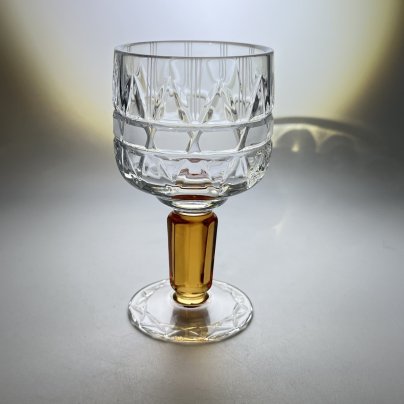 Рюмка из набора "Олимпийские", автор Верин С.П., хрусталь, гранение, Гусевской хрустальный завод (Гусь-Хрустальный), СССР, 1978-1980 гг.