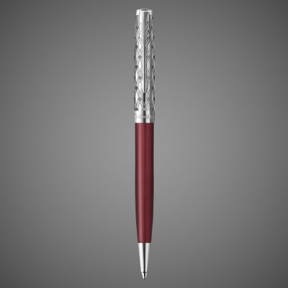 Шариковая ручка Parker Sonnet Premium Refresh RED CT, стержень: M, цвет чернил: black , в подарочной упаковке, Лаки и смолы: лак, латунь, нержавеющая сталь, палладий