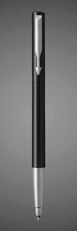 Ручка-роллер Parker Vector Standart T01, цвет: Black, стержень: M, цвет чернил: blue, Металлы: латунь, нержавеющая сталь, пластик