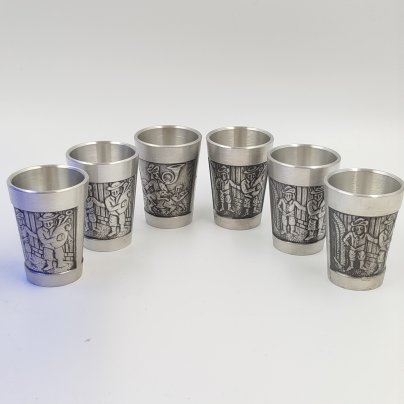 Набор стопок на охотничью тему (6 шт.)