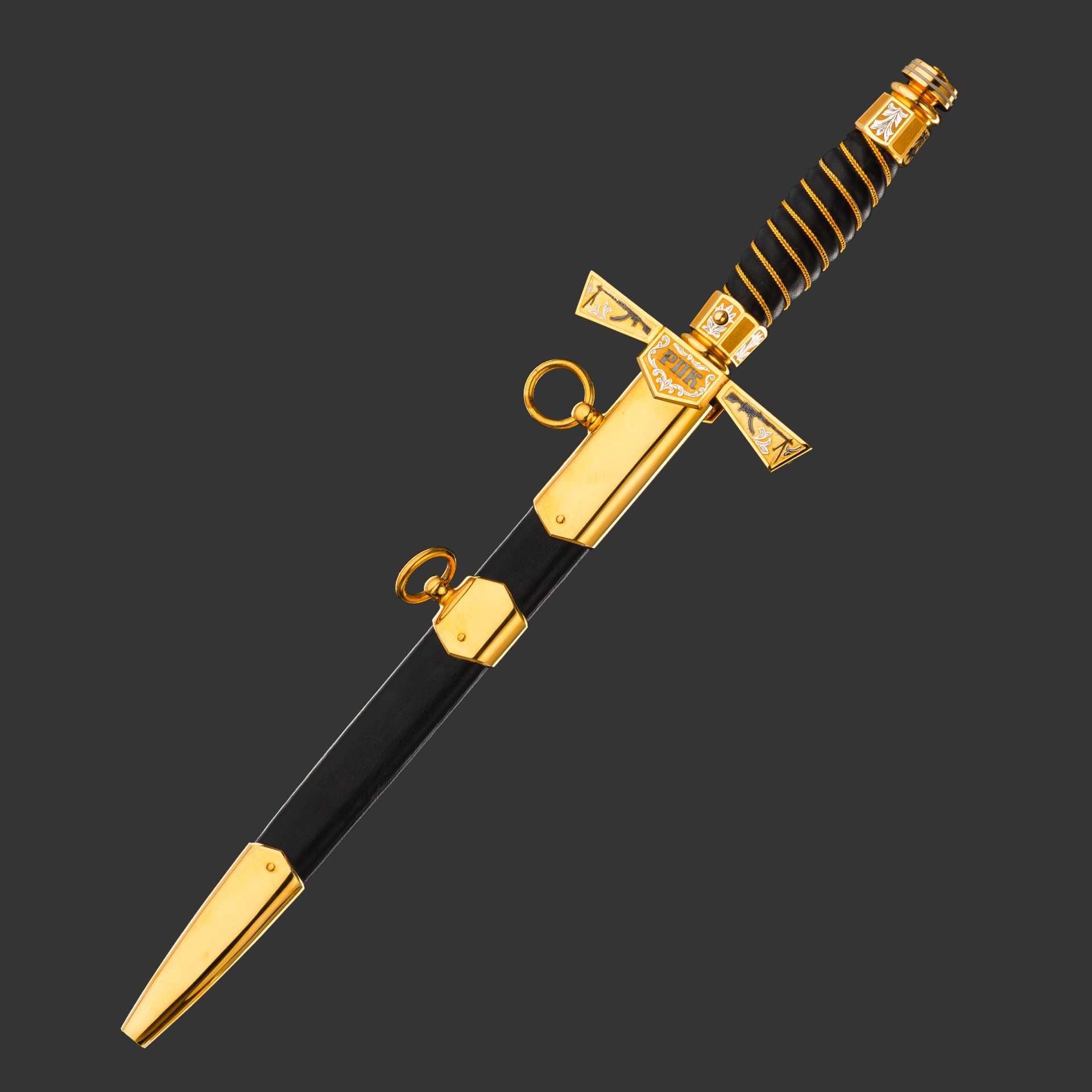 Кортик коллекционный «Калашников ПК - золотой"