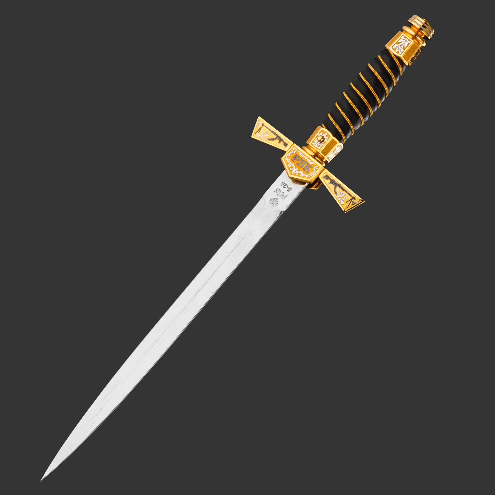 Кортик коллекционный «Калашников ПК - золотой"