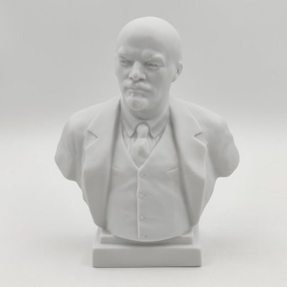 Бюст "Владимир Ильич Ленин", скульпторы Боголюбов В.Я., Ингал В.И., бисквит, Ленинградский фарфоровый завод (ЛФЗ), Ленинградский фарфоровый завод (ЛФЗ)