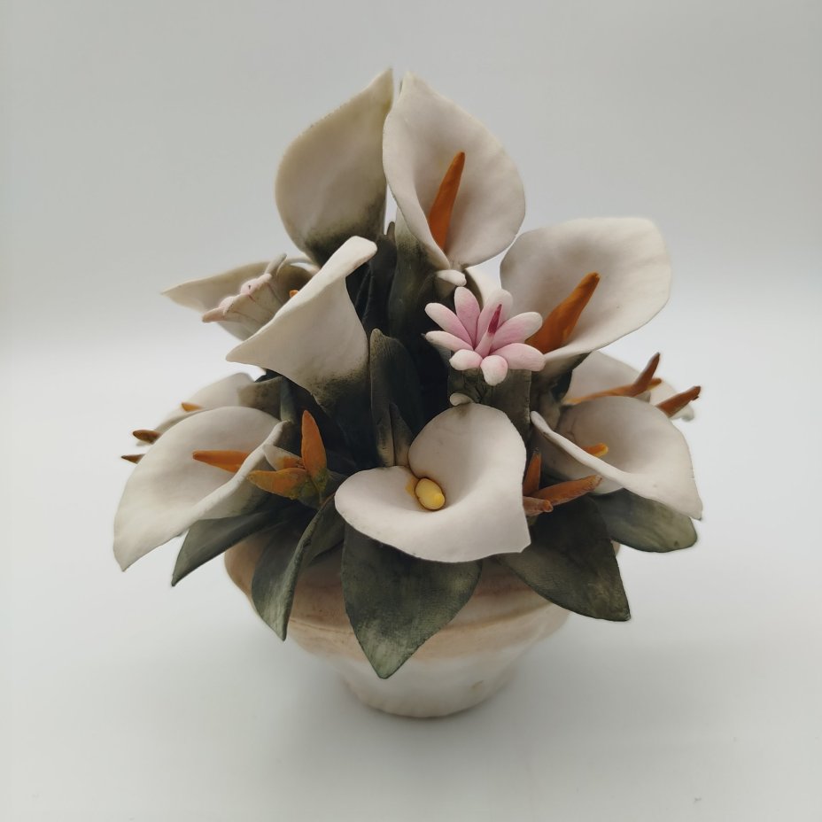 Статуэтка "Цветочная корзина", Capodimonte (Каподимонте)