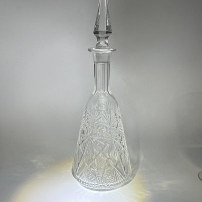 Графин с геометрическим декором, хрусталь, СССР, 1970-1990 гг.