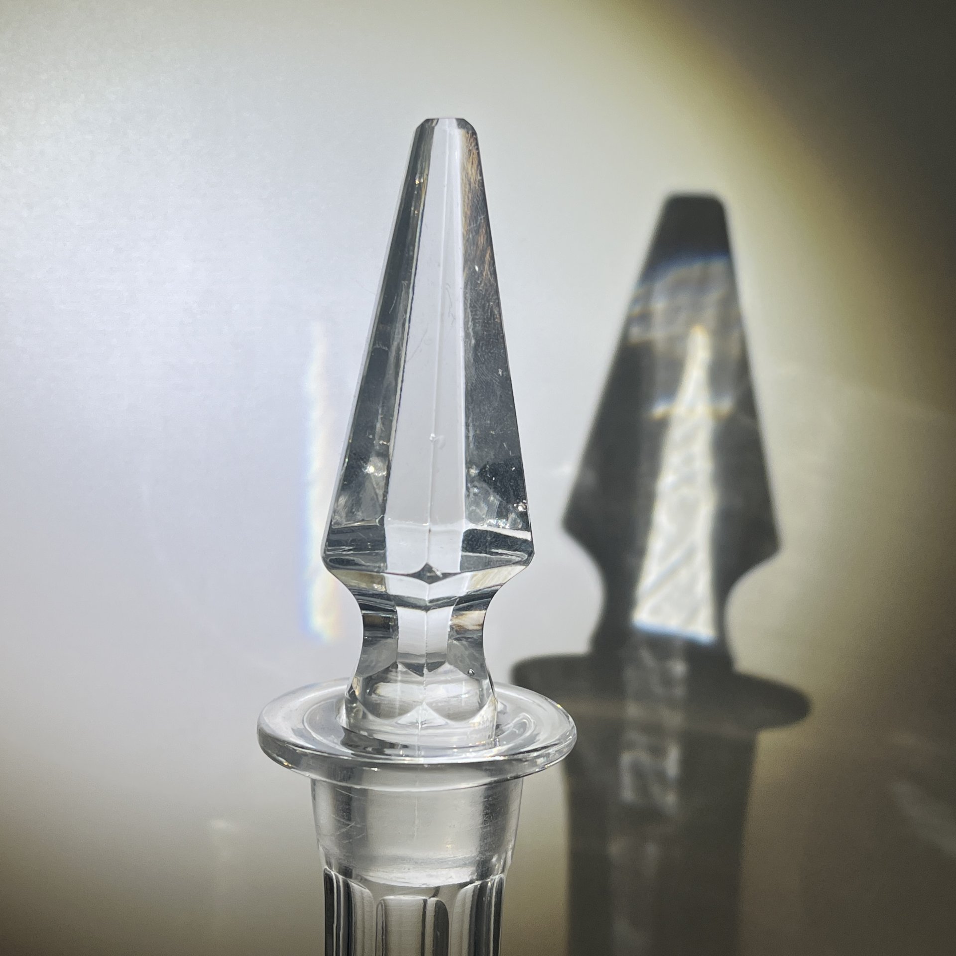 Графин с геометрическим декором, хрусталь, СССР, 1970-1990 гг.