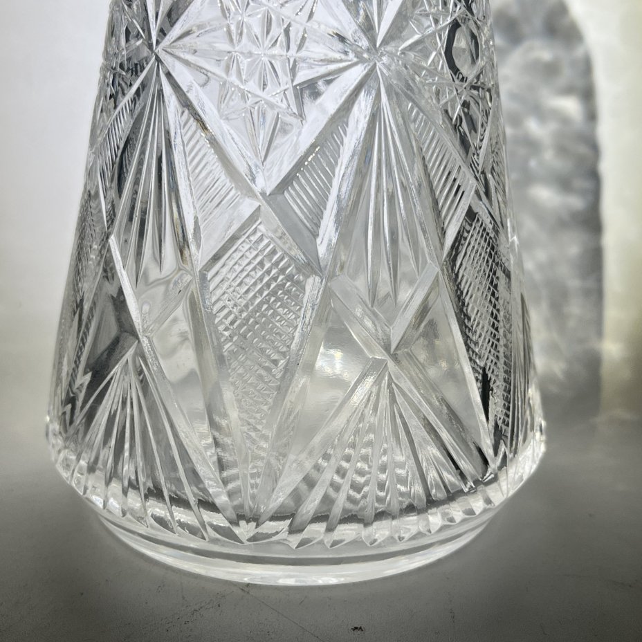 Графин с геометрическим декором, хрусталь, СССР, 1970-1990 гг.