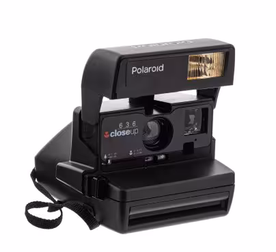 Фотоаппарат мгновенной печати "Polaroid 636 Close Up" в оригинальной коробке с инструкцией, пластмасса, Великобритания, 1995 г.