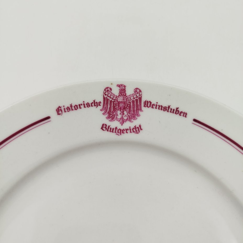 Тарелка обеденная "Historische Weinstuben Blutgericht", Kaestner Saxonia
