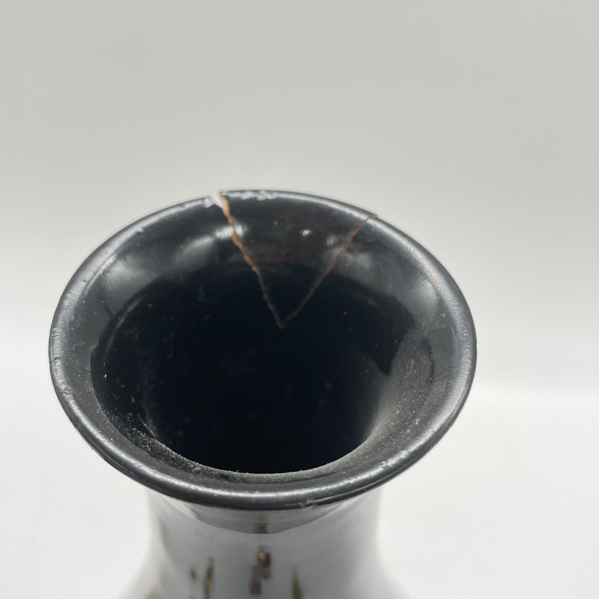 Ваза с изображением пейзажа, Flying Horse, папье-маше, лак, роспись, Китай, 1950-1970 гг.