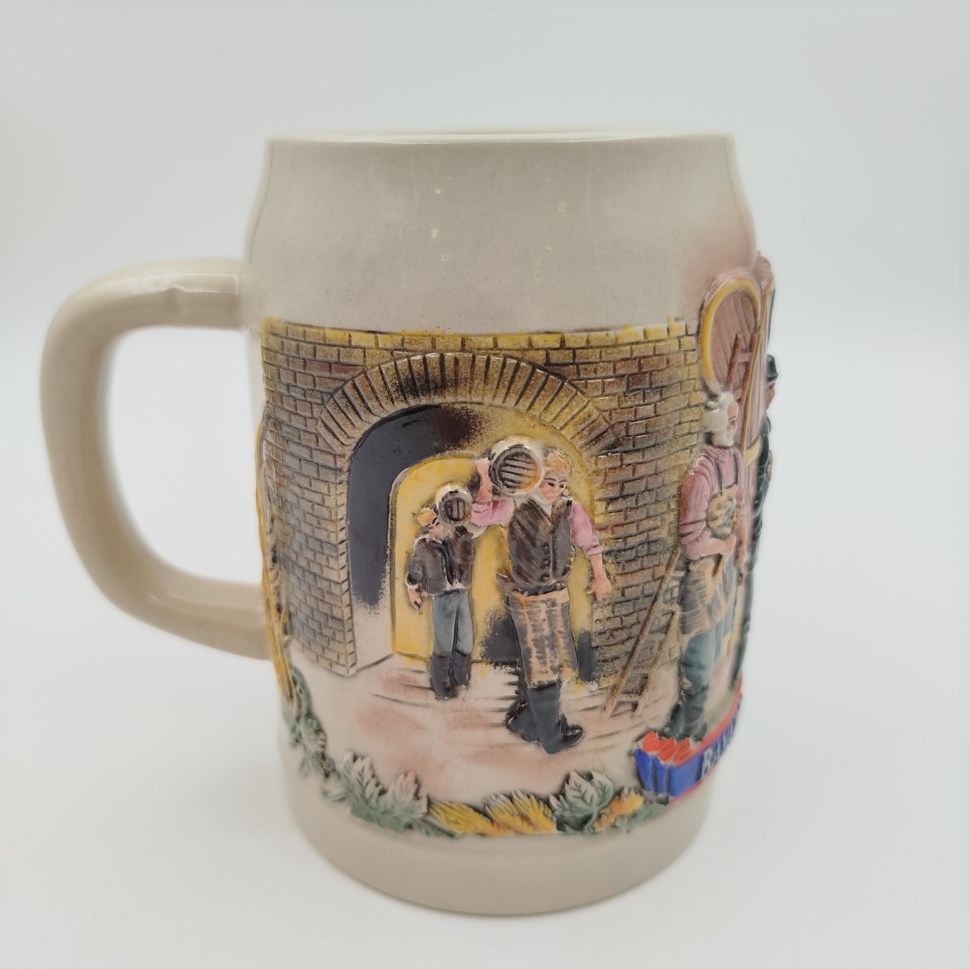 Пивная кружка с изображением пивоварни, "Bavaria collection" Boru collection Holland, керамика, роспись, Германия, 2000-2010 гг.