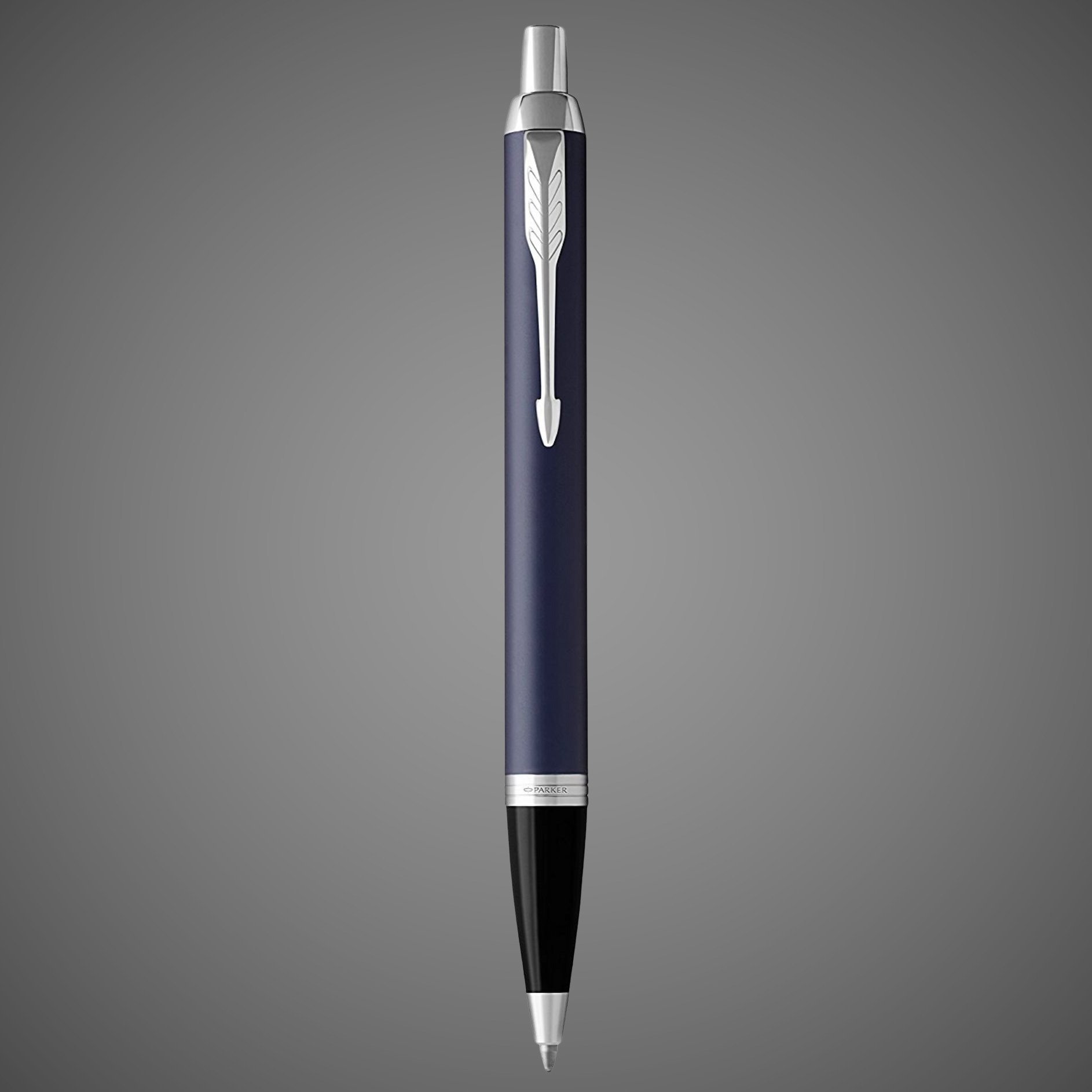 Шариковая ручка Parker IM Metal Matte Blue CT, стержень: M, цвет чернил: blue, в подарочной упаковке., Лаки и смолы: лак, латунь