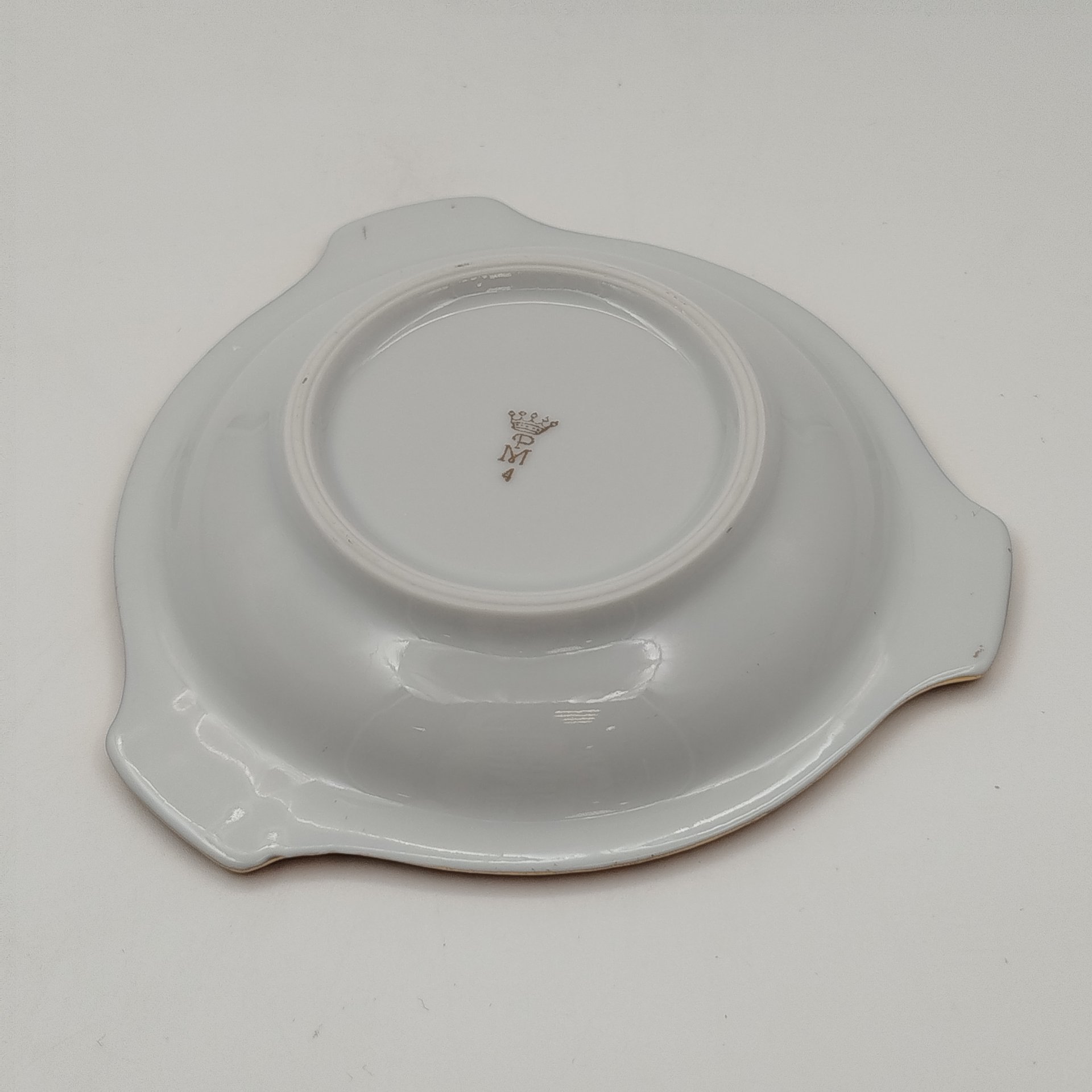 Пепельница "Смольный институт", Friedrich Eger & Co. KG, фарфор, деколь, крытье, золочение, ГДР, 1967 г.